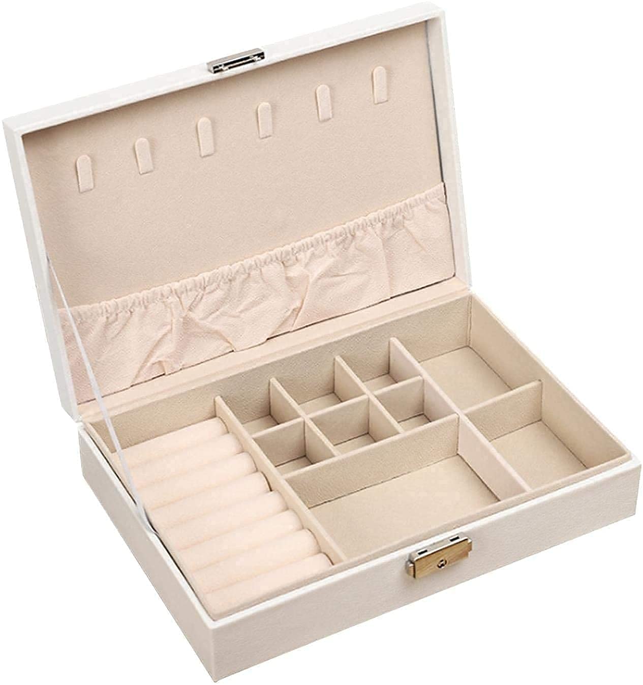 Amazon.com: EHVYBDX Jewellery Box Women's PU Leather